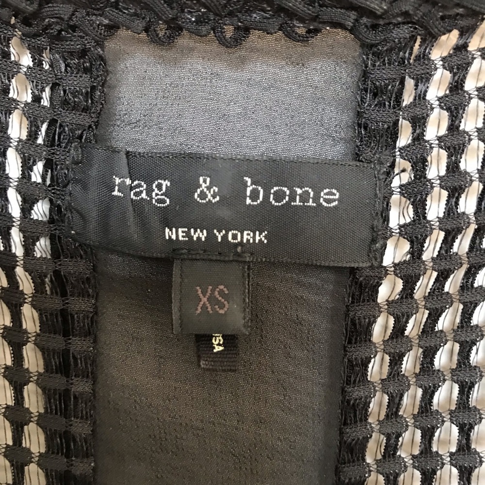 rag & bone Black Mesh Knit Top - Picture 5 of 9
